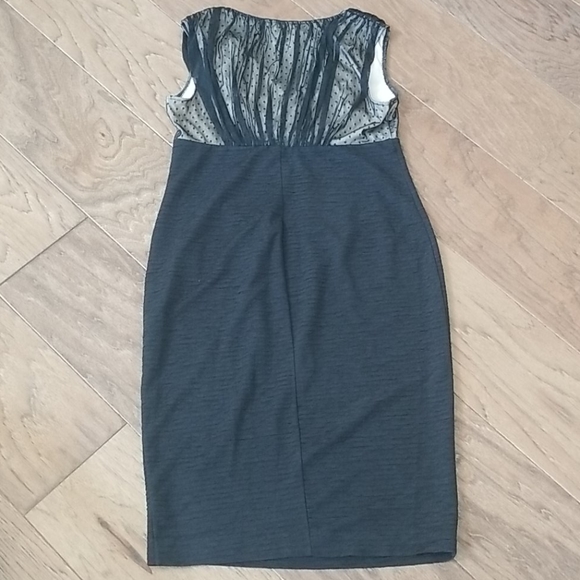 Semi-formal black maternity dress - Picture 5 of 7